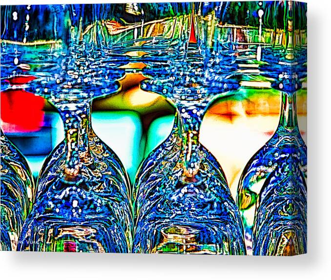 Abstract Canvas Print featuring the photograph Bottoms Up by Don Vine