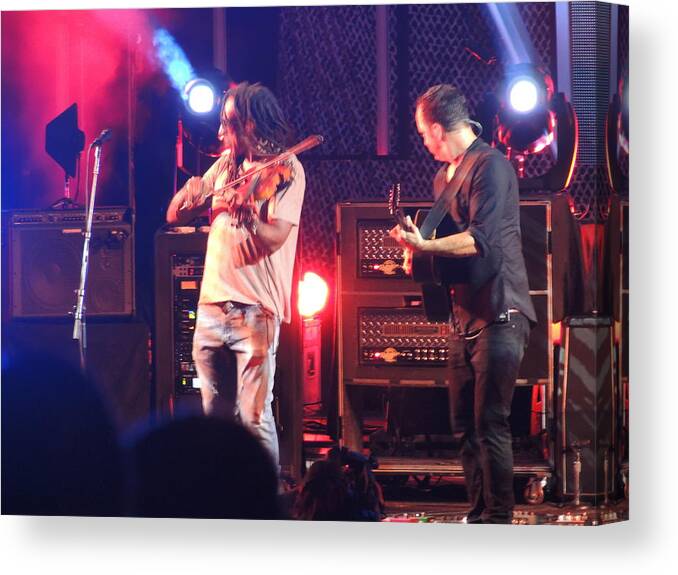 Dave Matthews Band Canvas Print featuring the photograph Boyd and Dave by Aaron Martens