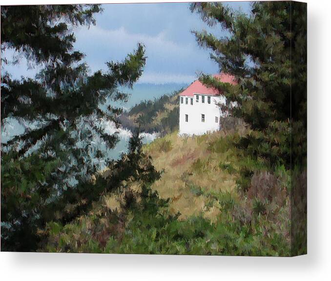 Cape Foulweather Canvas Print featuring the photograph Cape Foulweather II by Lora R Fisher