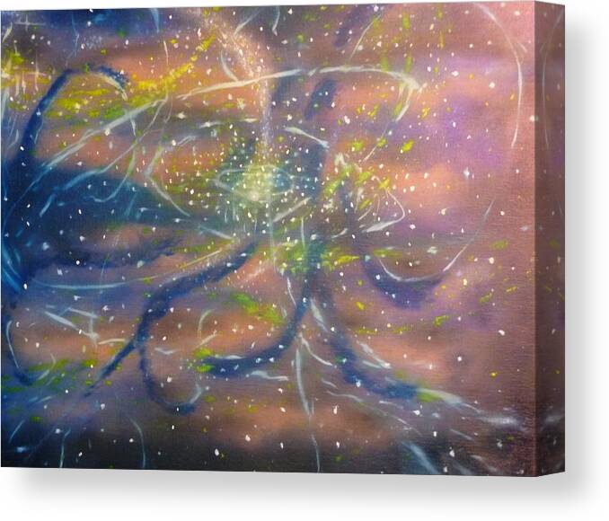  Canvas Print featuring the painting Changing Cosmic View by Michael Koczan