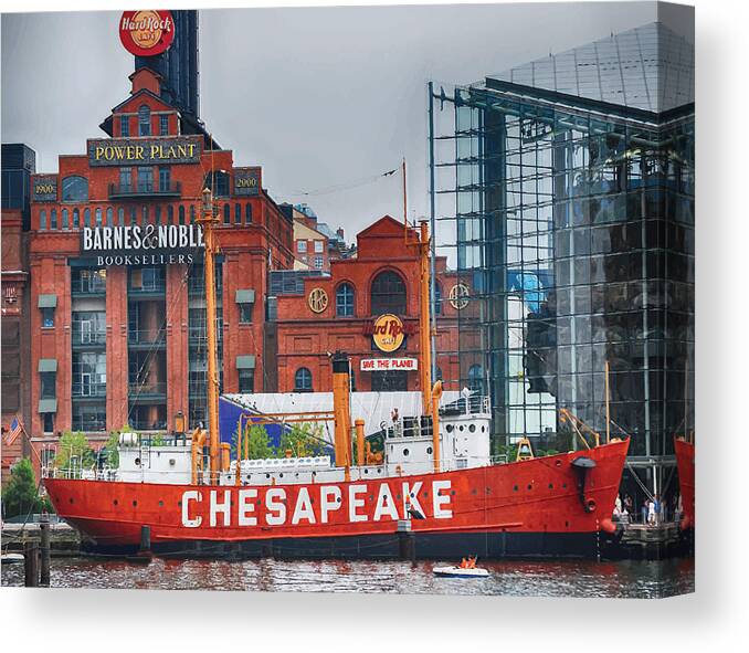 Large Ships Canvas Print featuring the photograph Chesapeake by Melinda Dreyer