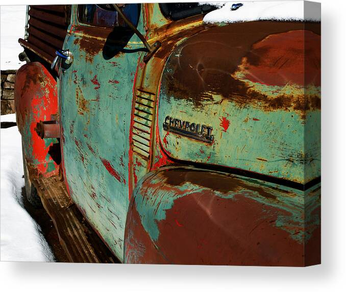 Chevy Canvas Print featuring the photograph Arroyo Seco Chevy by Gia Marie Houck