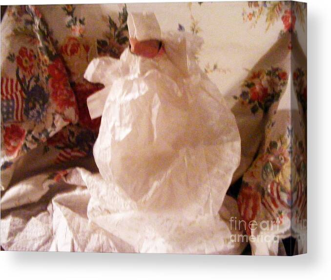 Paper Sculpture Canvas Print featuring the sculpture Christmas Morning by Nancy Kane Chapman