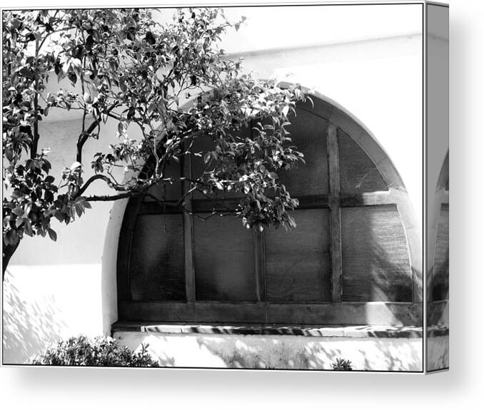  Canvas Print featuring the photograph Spanish Window by Gilbert Artiaga
