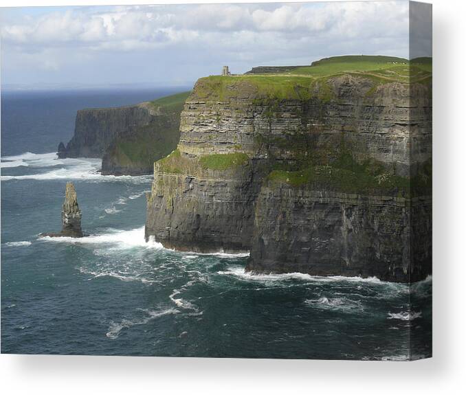 Ireland Canvas Print featuring the photograph Cliffs of Moher 2 by Mike McGlothlen