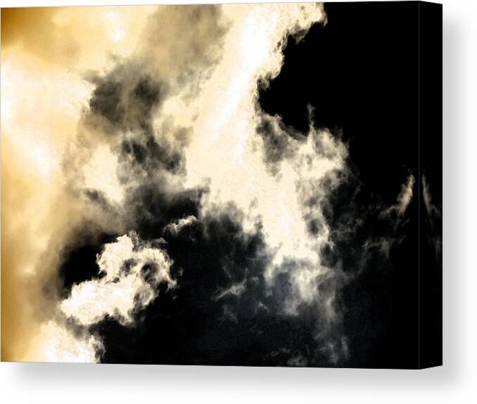 Cloud Canvas Print featuring the digital art Cloud Formation by Eric Forster