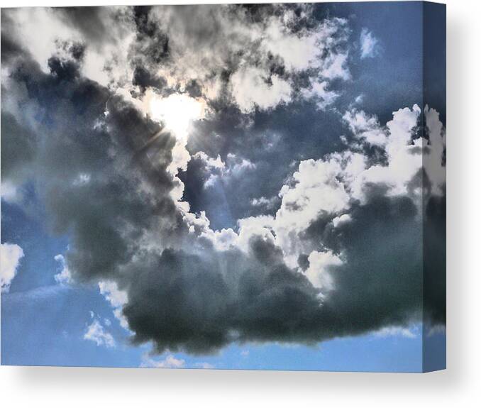 Clouds Canvas Print featuring the photograph Clouds by Winifred Butler