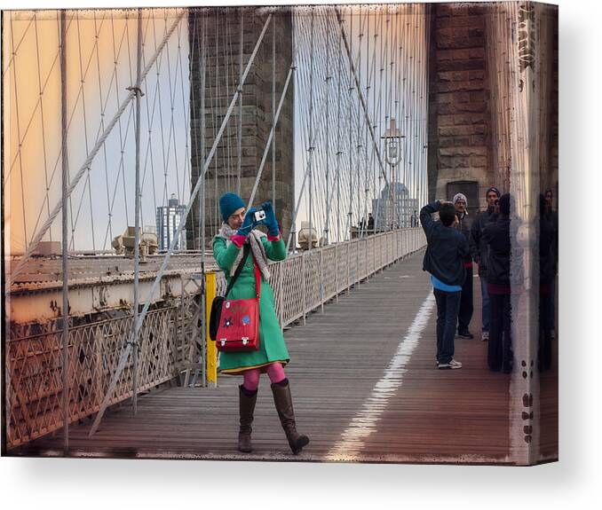 Brooklyn Canvas Print featuring the photograph Colorful Photographer Carnival by Frank Winters