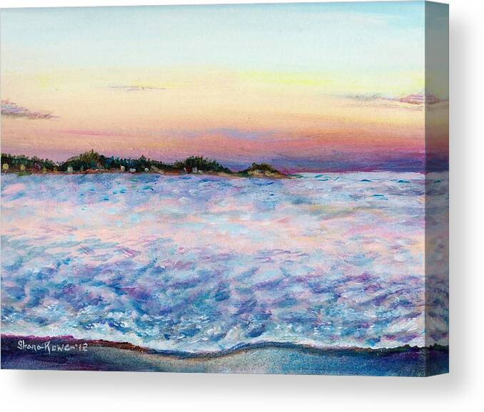 Ocean Canvas Print featuring the painting Cotton Candy Waters by Shana Rowe Jackson