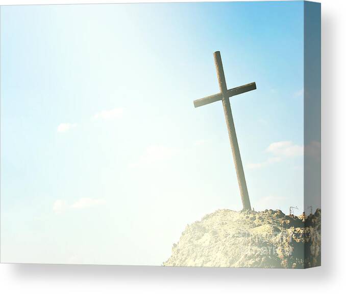  After Life Canvas Print featuring the photograph Cross by Dan Radi