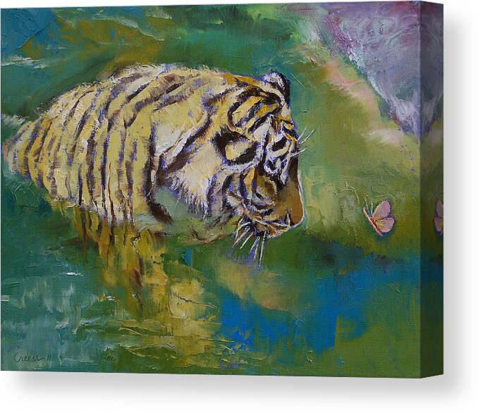 Curiosity Canvas Print featuring the painting Curiosity by Michael Creese