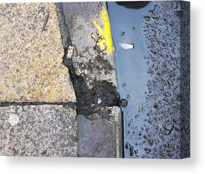 Pavement Canvas Print featuring the photograph Cutting Corners by Laura Dodd