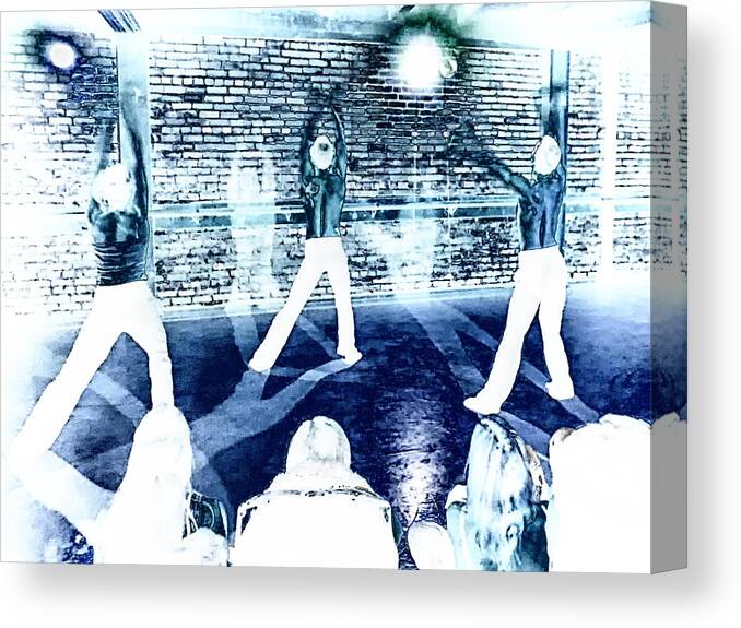Dancers Canvas Print featuring the photograph Dancing with Shadows by Jessica Levant