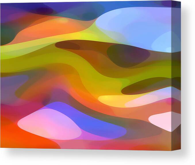 Abstract Art Canvas Print featuring the painting Dappled Light 9 by Amy Vangsgard