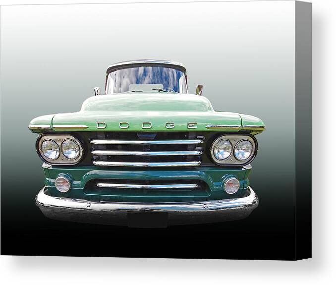 Dodge Truck Canvas Print featuring the photograph Dodge D100 Sweptside 1958 by Gill Billington
