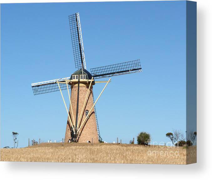 Australia Canvas Print featuring the photograph Dutch Windmill - Western Australia by Phil Banks