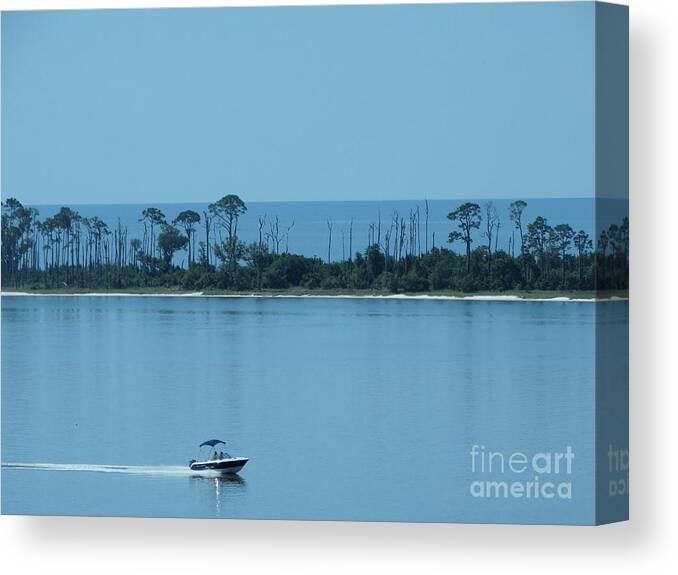 Boat Canvas Print featuring the photograph Early Morning Boating by Joseph Baril