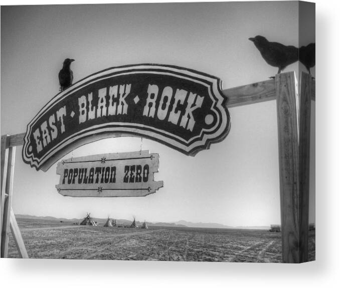 Black Rock Desert Canvas Print featuring the photograph East Black Rock by Jane Linders