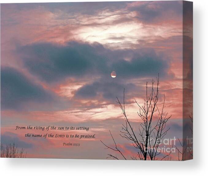 Praise Canvas Print featuring the photograph Evening Praise by Ann Horn