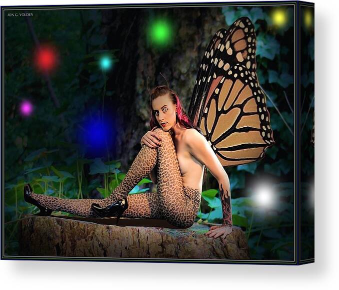 Sexy Canvas Print featuring the photograph Fairy Lights by Jon Volden