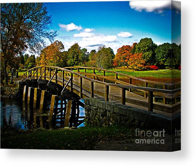 Fall Canvas Print featuring the photograph Fall in Massachusetts by Charlene Gauld