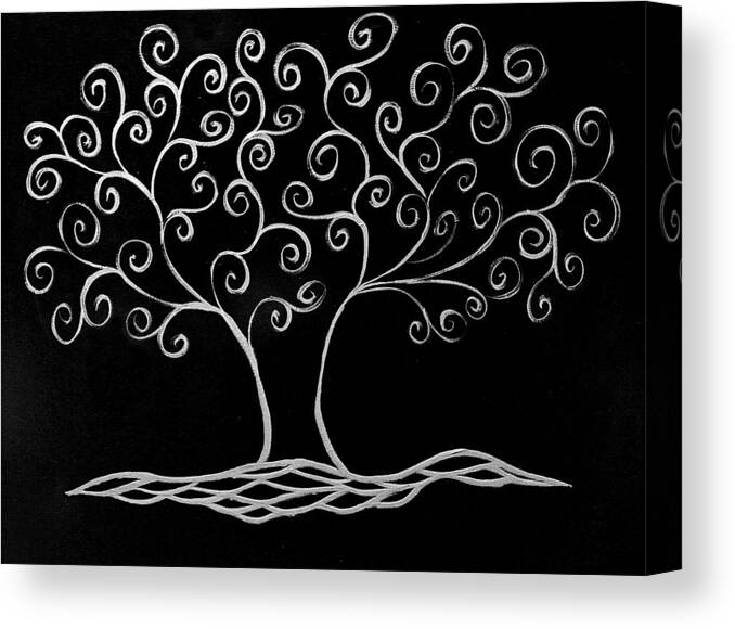 Tree Canvas Print featuring the painting Family Tree by JamieLynn Warber