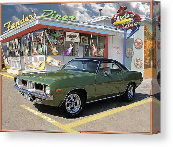 Fender Canvas Print featuring the photograph Fenders Diner by John Anderson