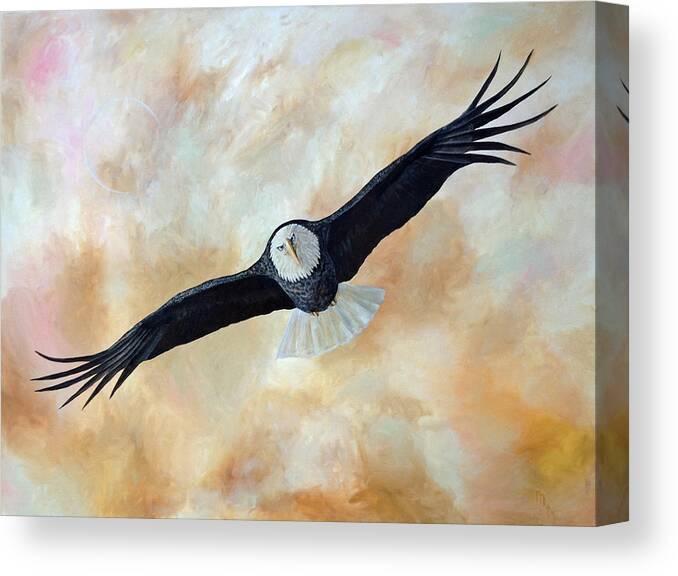 Eagle Canvas Print featuring the painting Focus by Mr Dill