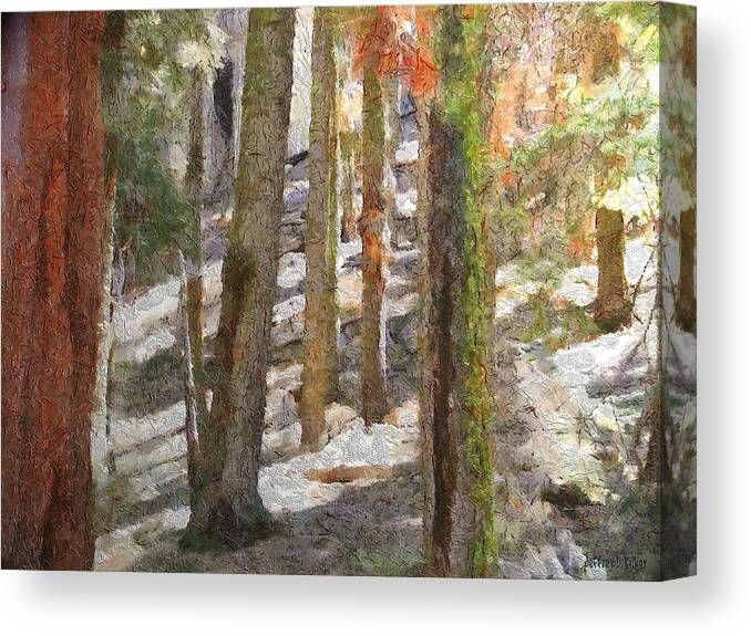 California Canvas Print featuring the painting Forest for the Trees by Jeffrey Kolker