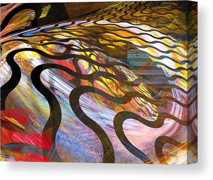 Snake Canvas Print featuring the photograph Fractals - Snake by Susan Savad