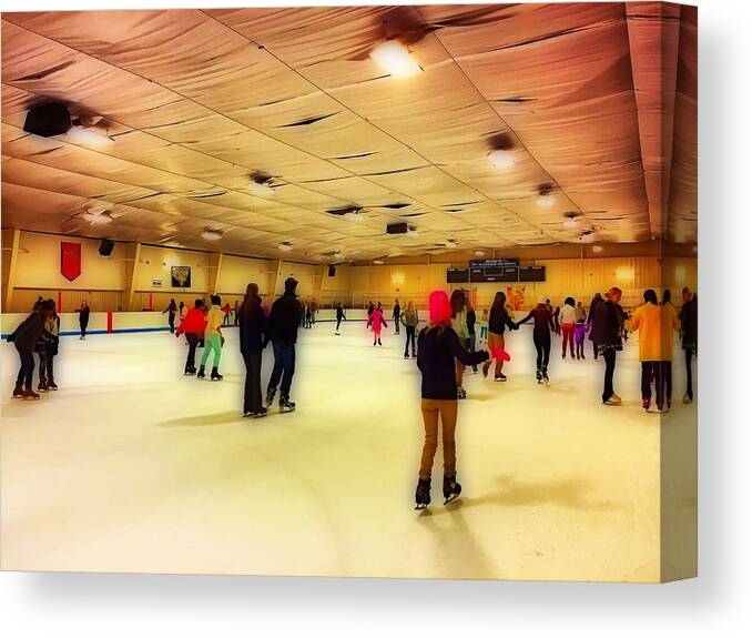 Skating Canvas Print featuring the photograph Free Skate by Chris Montcalmo