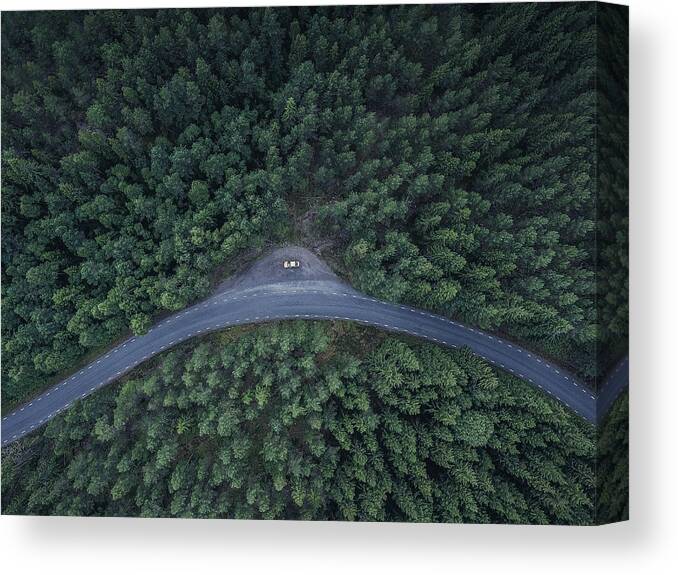Aerial Canvas Print featuring the photograph From Above by Christian Lindsten