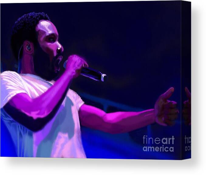 Childish Gambino Canvas Print featuring the painting Gambino is a Mastermind by Jeremy Nash