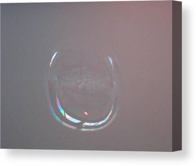 Bubble Canvas Print featuring the photograph Globus in Spatium 20 by Ingrid Van Amsterdam