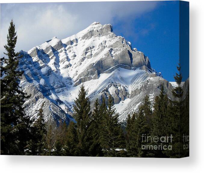 Nature/landscapes Canvas Print featuring the photograph Glorious Rockies by Bianca Nadeau