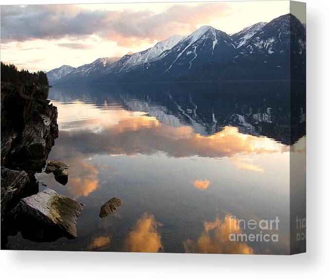 Kootenay Canvas Print featuring the photograph Glorious Sunset by Leone Lund