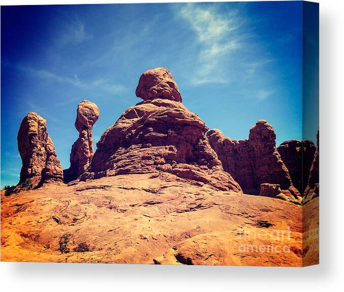Garden Of The Gods Canvas Print featuring the photograph God's Garden by Colin and Linda McKie