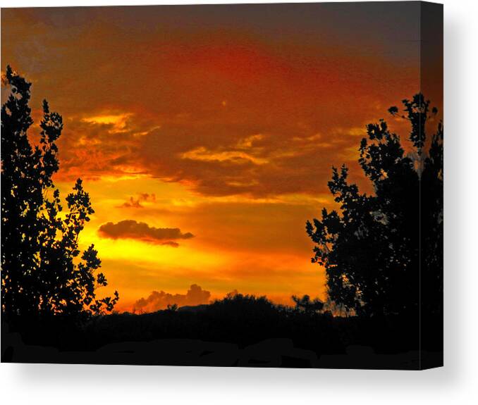 Sunrise Canvas Print featuring the photograph Golden Dawn by Mark Blauhoefer