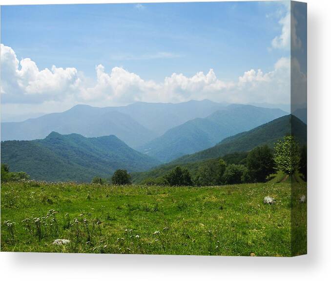 Landscape Canvas Print featuring the photograph Great Smoky Mountains by Melinda Fawver
