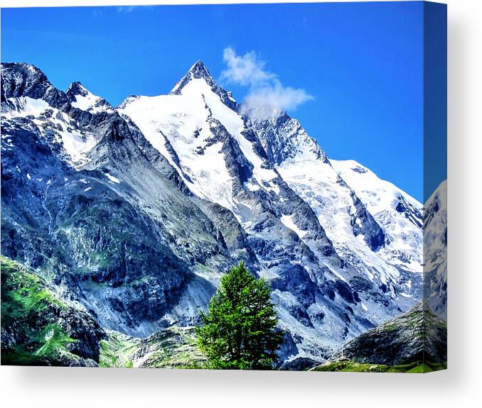 Grossglockner Canvas Print featuring the photograph Grossglockner by Andreas Thust