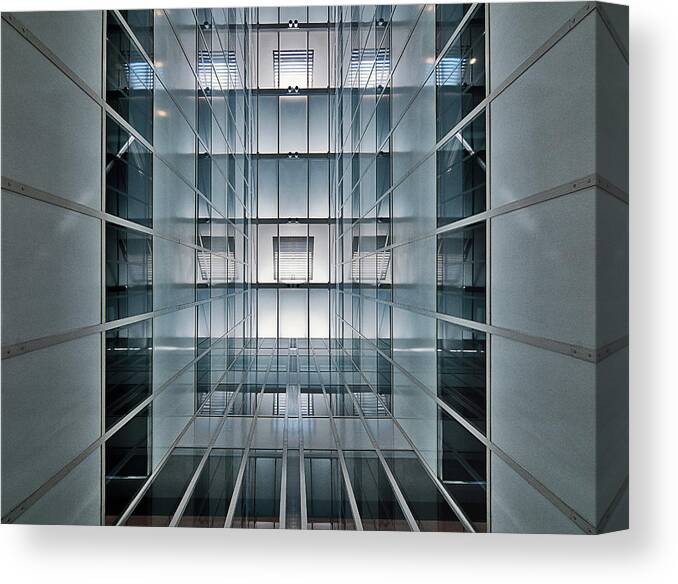 Almere Canvas Print featuring the photograph Hall Lighting by Henk Van Maastricht