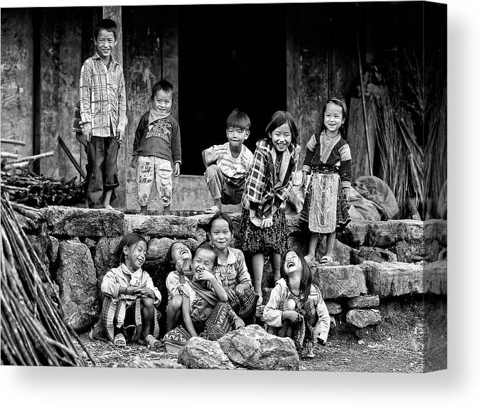 Ethnic Canvas Print featuring the photograph Happiness Is Having Nothing... by John Moulds