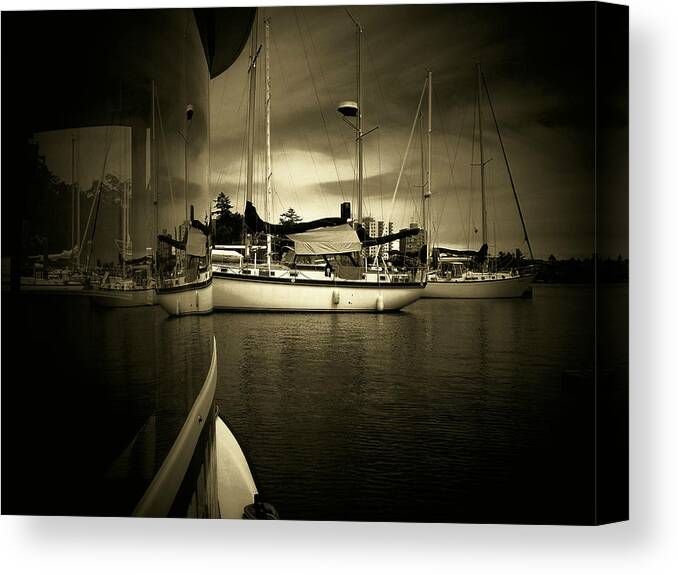 Wall Decor Canvas Print featuring the photograph Harbour Life by Micki Findlay