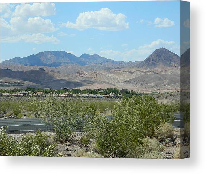 Henderson Nevada Desert Canvas Print featuring the photograph Henderson Nevada Desert by Emmy Marie Vickers