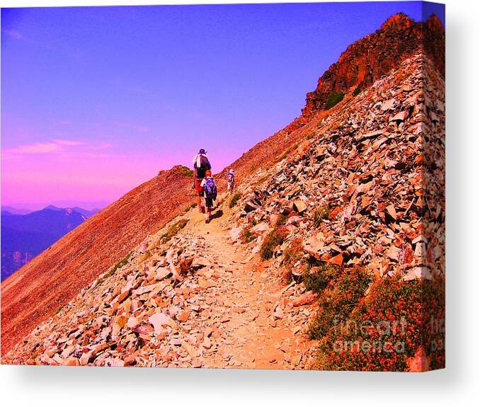 Park Canvas Print featuring the photograph Hiking to Paradise by Ann Johndro-Collins