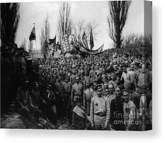 History Canvas Print featuring the photograph History 20st century person black-and-white art 610 by Boon Mee