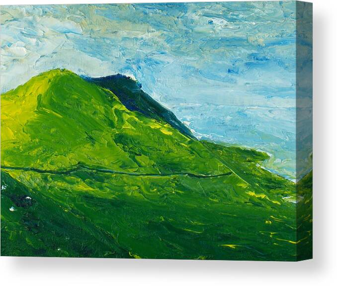 Ireland Canvas Print featuring the painting I'll Take The High Road by Conor Murphy