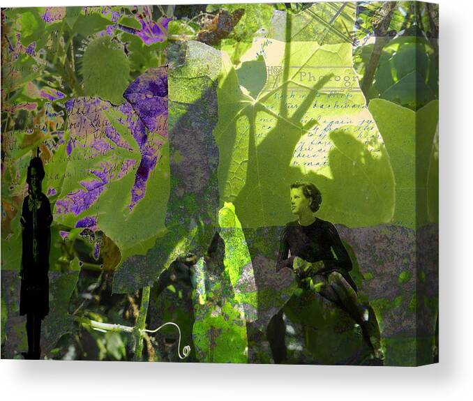 Digital Art Canvas Print featuring the digital art In A Dream by Cathy Anderson