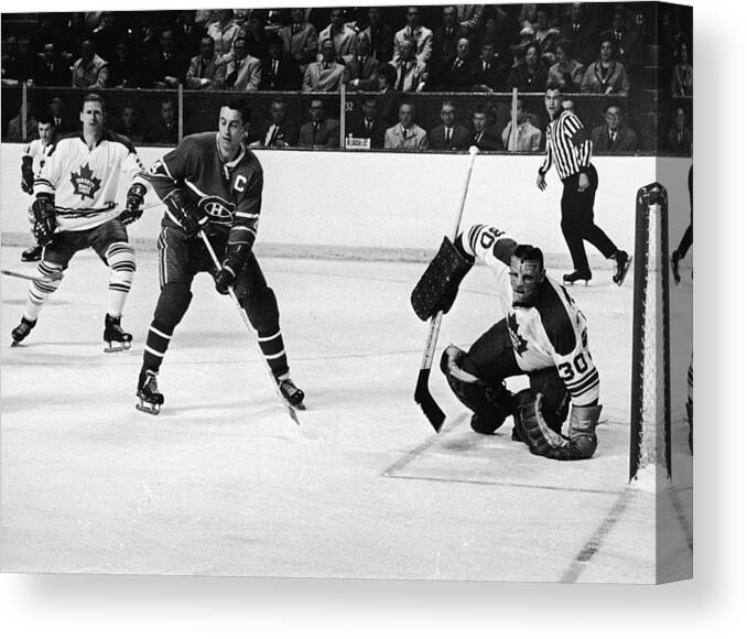 Jean Canvas Print featuring the photograph Jean Beliveau Poster by Gianfranco Weiss