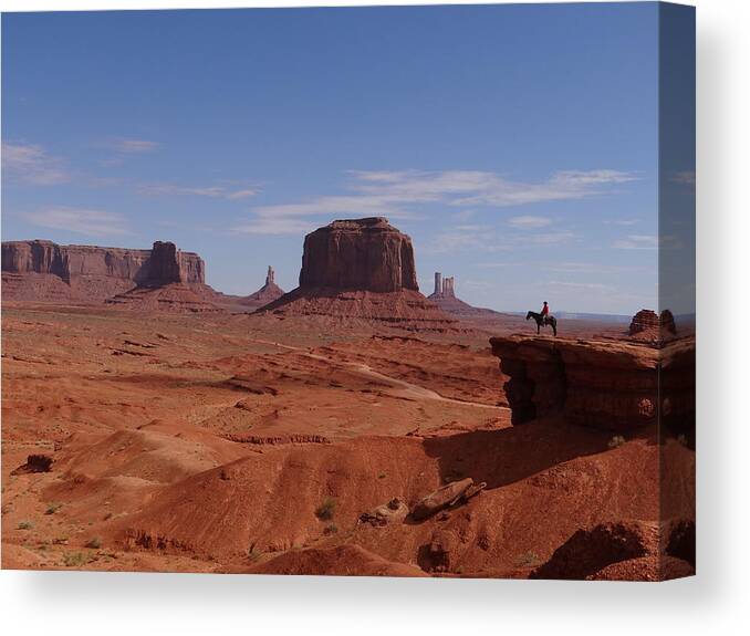 Monument Valley Canvas Print featuring the photograph John Ford's Point in Monument Valley by Keith Stokes